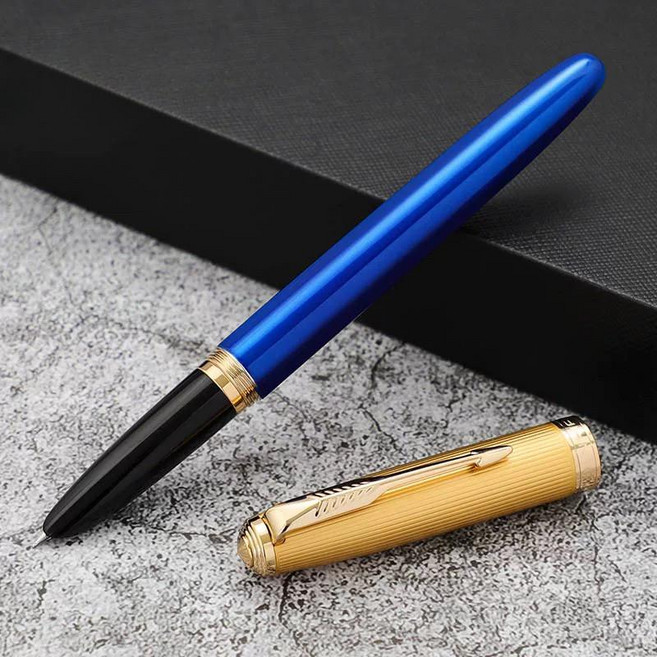 JINHAO 클래식 엔틱 비즈니스 사무용 다크 팁 JINHAO 만년필 펜 고급 학생용 사무용 JINHAO 전문가 선물 기념품 필기구 JINHAO 문구 디자인 명품 브랜드 클래식, 다크극세사-0.3mm, 5_85-퍼플, 건축가