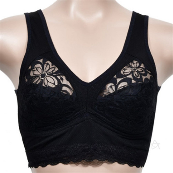 인견 밑단레이스 통기성브라 여성스러운브라 노와이어노후크브라