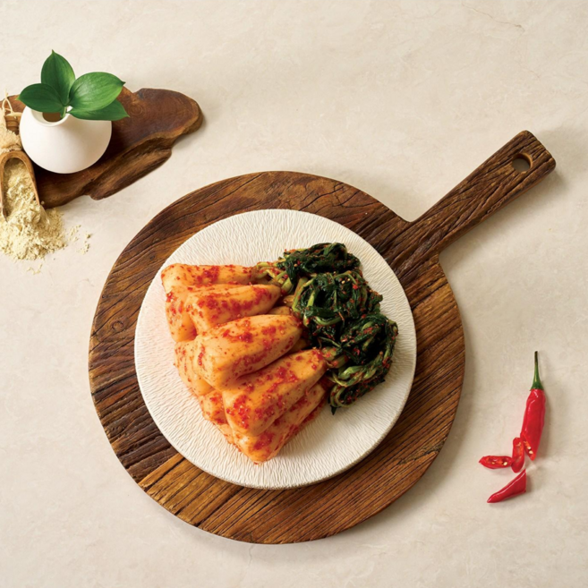 [나유선] 전라도 여수 돌산 삼채 총각 김치 1kg 2kg 3kg 알타리 무 우 국산 재료 생산 100%, 1개