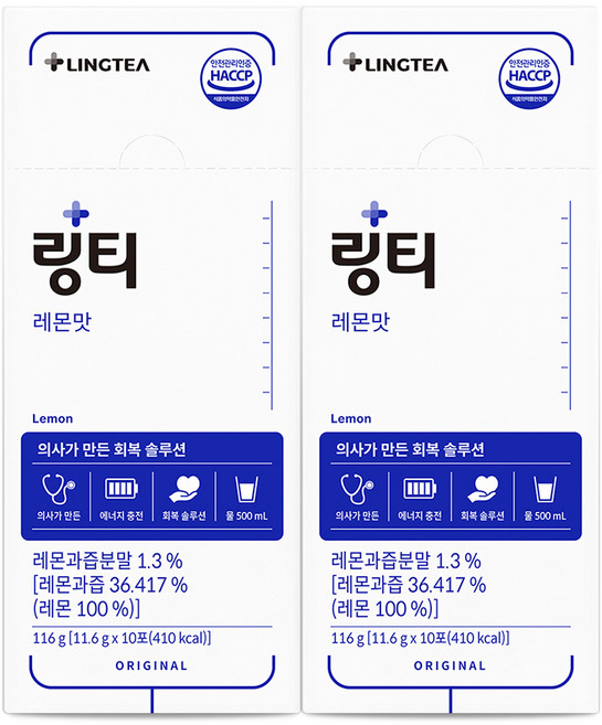 링티 레몬맛, 11.6g, 20개