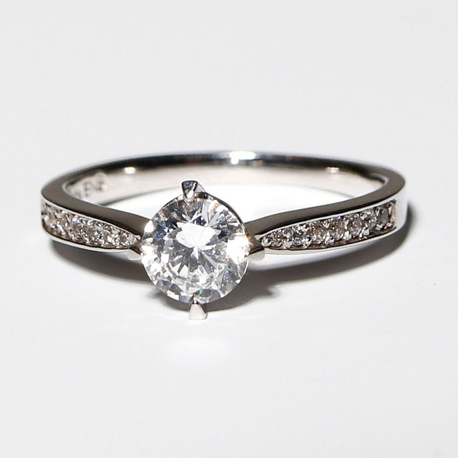 1부 천연 다이아 반지 현대 우신 4프롱 기념일 선물 프러포즈 여자 친구 예물 위드유