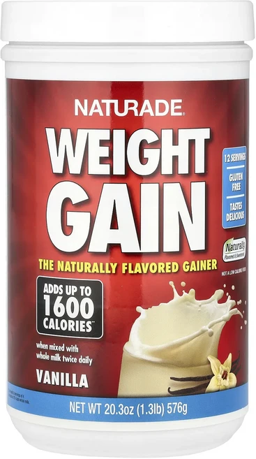 헁복하고 건강하세요 Naturade 웨이트 게인 바닐라 20.3 oz (576 g) 늘 챙기셔야합니다, Naturade웨이트게인바닐라203oz576g, 576g, 1개 - 쿠팡