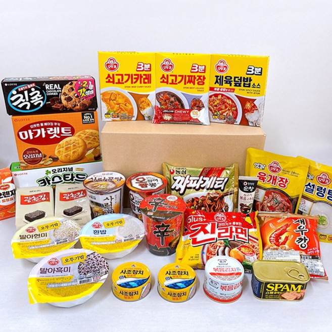 마음담아 선물세트 혼밥세트 집들이 선물세트 자취 간편한끼 라면 간식, 1세트, 1g