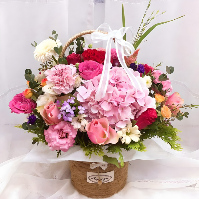 pm3시전주문시 다음날배송 고급생화꽃바구니 생일 기념일 출산 임신축하 환갑 칠순꽃 전국꽃배달 여자친구꽃선물, 타입1(사랑스런그대)