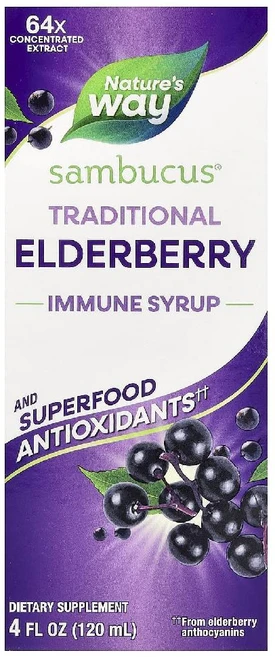 네이처스웨이 엘더베리 삼부커스 Sambucus 어린이 시럽 액상 120ml, 1개 - 쿠팡