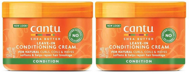 칸투 Cantu 리브인 컨디셔닝 크림 시어버터 함유 340g, 2개