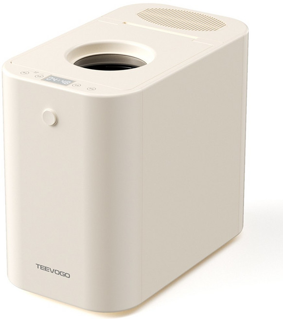 TEEVOGO 음식물처리기 가정용 음식물 처리기 건조분쇄기, 화이트