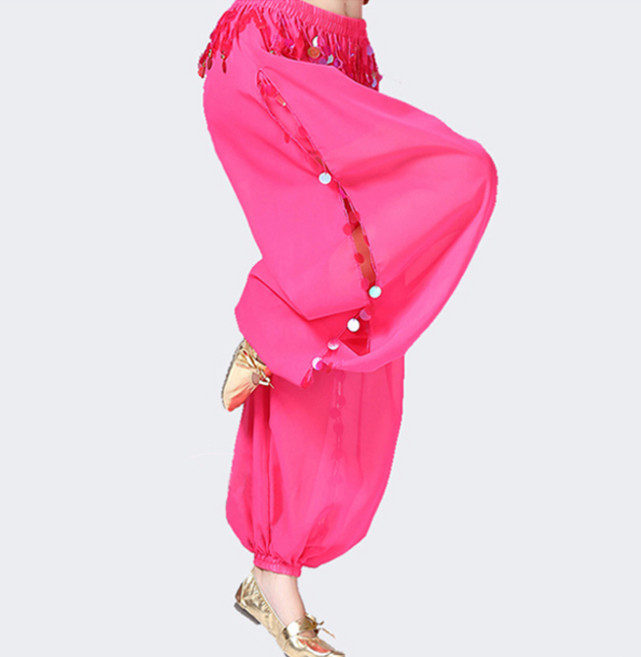 코인하렘 밸리바지 밸리복 라인 라틴 댄스복, 핑크