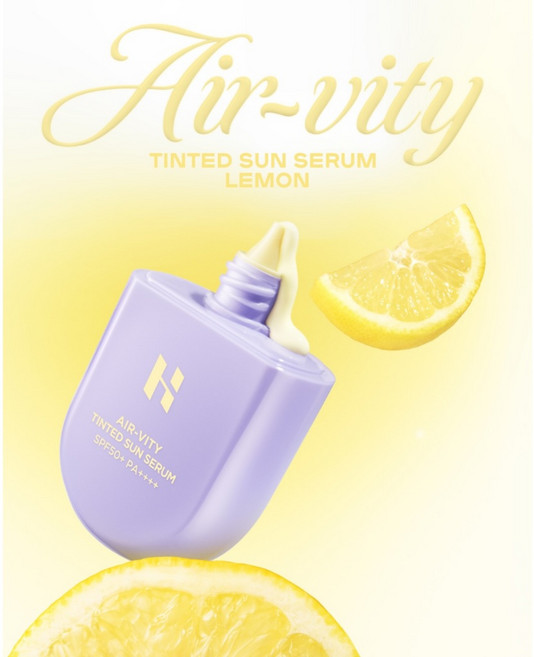 Holika Holika AIR-VITY 零重力防曬精華 SPF50+ PA++++, 1個, AIR-VITY 潤色防曬精華(黃)