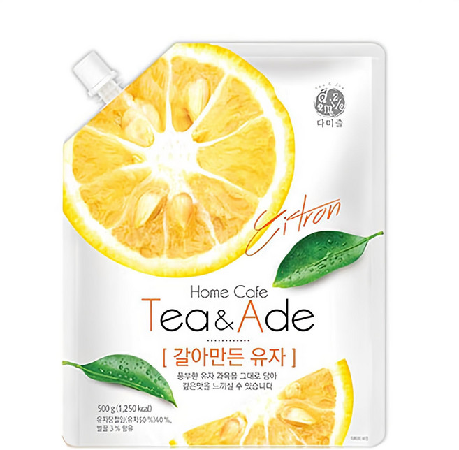 다미즐 갈아만든 유자, 500g, 1개