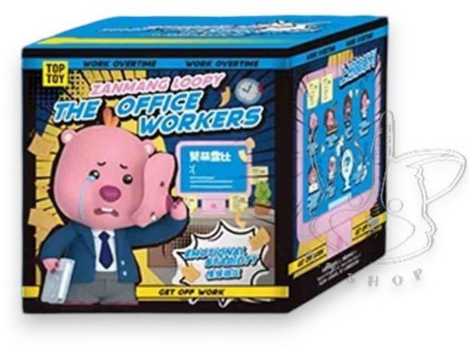 M.M小舖 TopToy ZANMANG LOOPY 上班族系列 公仔 盲盒 盒抽, 1個, 單個盲抽 Y6034