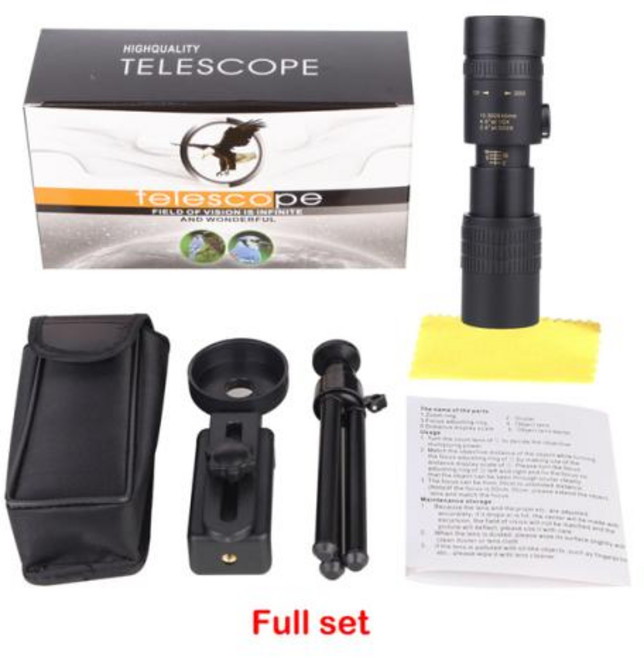 콘서트망원경 쌍안경 고화질 단일 튜브 줌 휴대 전화 카메라, 2) B