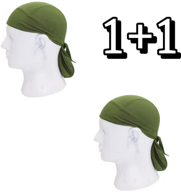 GF 메쉬 쿨두건 스포츠 레저 헤어두건 2개, 9. 카키 2개