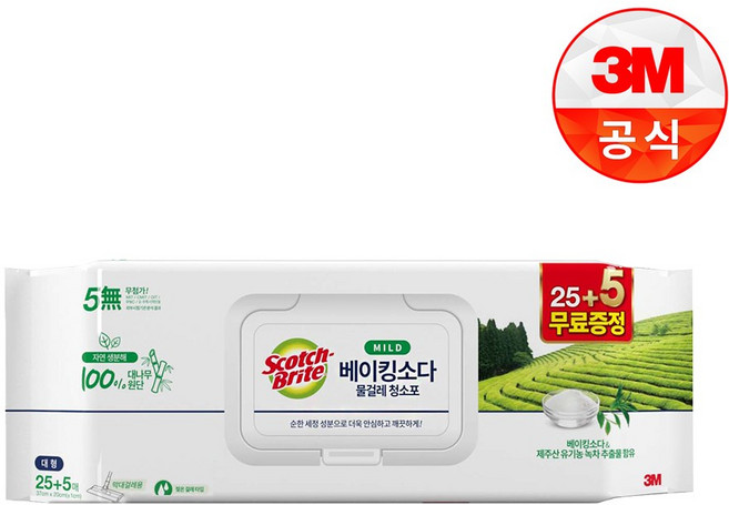 대형 청소포 베이킹소다 물걸레타입 정전기포함, 1개