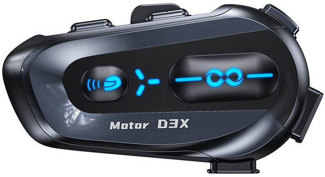 미가 헬멧 블루투스 인터콤 무제한 인원 연결 최대 600m 통신 방수 방진 방한 음악 공유 지원 헬멧 이어폰, 블랙, D3X