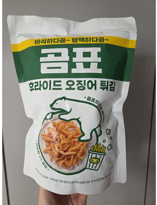 곰표 후라이드 오징어 튀김 200g, 1개, 270g