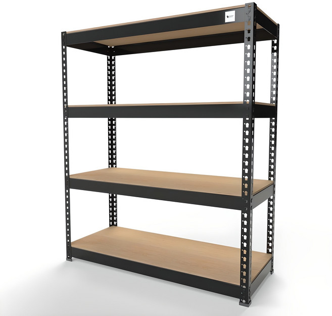 울트라랙 3단 4단 5단 블랙 철제 선반 경량랙 앵글 무볼트 조립식 랙 진열 베란다 펜트리 선반장 창고 수납 다용도, 5단   600   400   1800, 1개