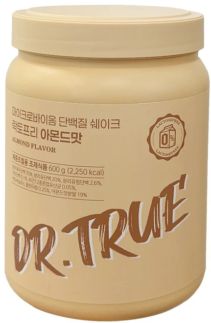 DrTrue 단백질 쉐이크 아몬드맛, 1개, 600g - 쿠팡