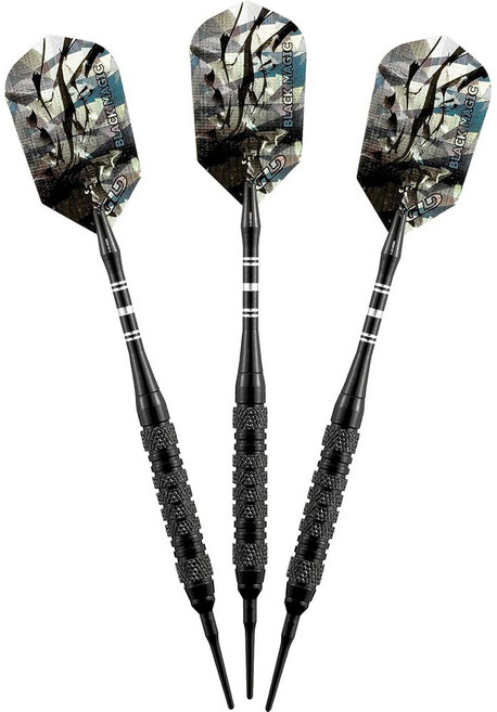바이퍼 블랙 매직 소프트 팁 다트 18그램, Medium Knurling, 1) 미디엄 널링, 1개