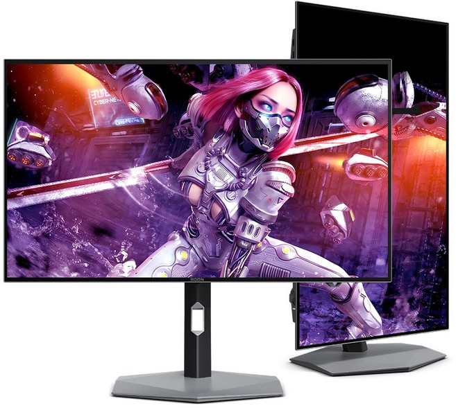 알파스캔 알파스캔 에이건 AGP327UZD 게이밍 4K UHD 듀얼모드 480 USB-C HDR 400 Ai 멀티스탠드 무결점, 81.3cm