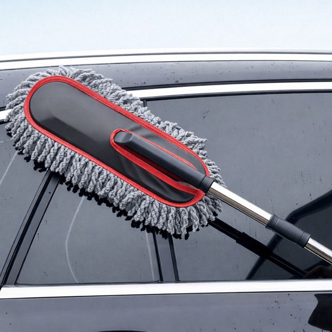 1+1 라이프핵 스크래치 방지 차량용 극세사 먼지 털이 세트, 1세트