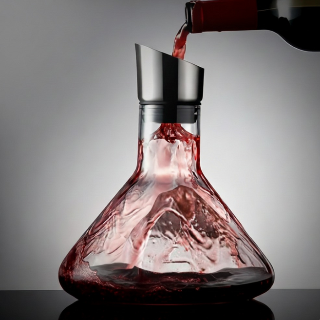 씨엔와우 고급 크리스탈 글라스 브리더 와인 폭포 디켄터 1500ml, 폭포 디켄트, 1개, 1500L