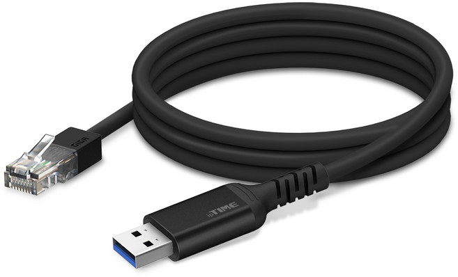 ipTIME U2LAN 블랙, 1개, 단일, 2m