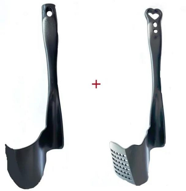 주방용품점 음식 다기능 TM31 써모믹스 TM6 드럼 제거 회전식 주걱 분할 TM5, 02 black 2pcs, 1개