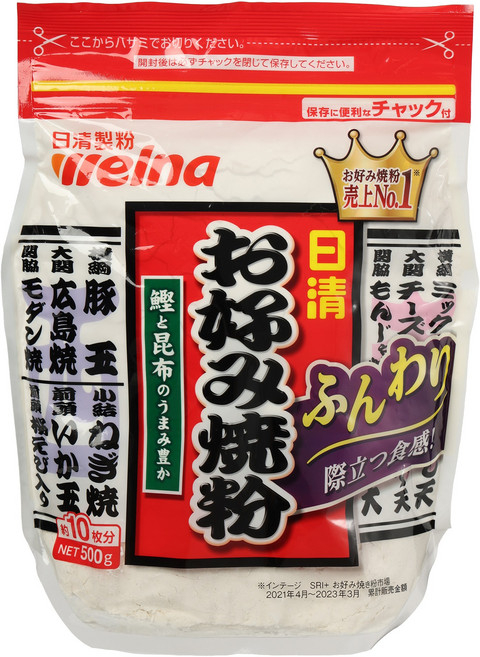 니씬 오코노미야끼 믹스가루, 1개, 500g