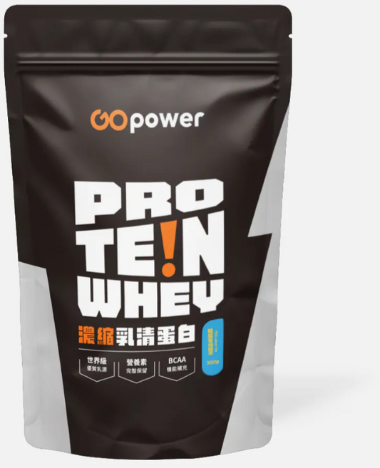 GOPower 果果能量濃縮乳清蛋白飲 鴨屎香檸檬茶 運動後快速補充蛋白質 低熱量健康飲品, 500g, 1個
