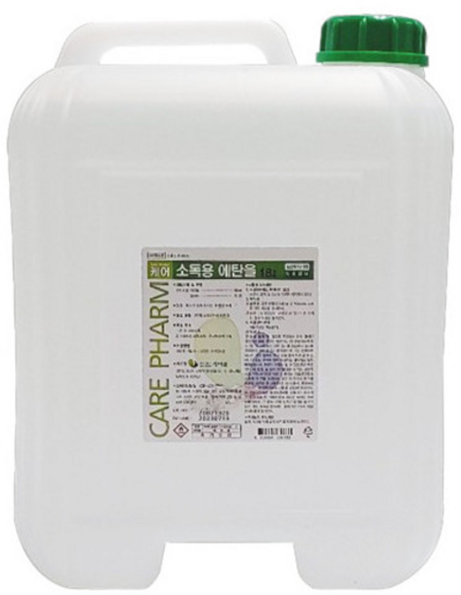 대용량 소독용 에탄올 알콜 케어팜 18L, 1개