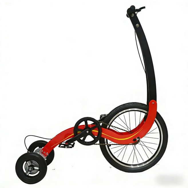 건강입식 실외 자전거 스탠딩 유산소 바이크 워킹 안정적인 프리미엄 입식 밝은 코어, 20inch, 레드, 20inch