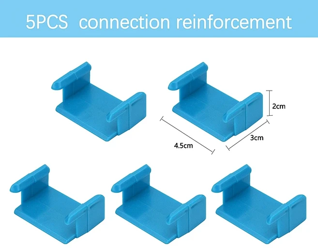 나무 철도 연결 헤드 액세서리 해결사 기차 트랙 홀더 맞는 Brio 나무 트랙 어린이를위한 교육 크리 에이, 04 Fixer Blue 5pcs