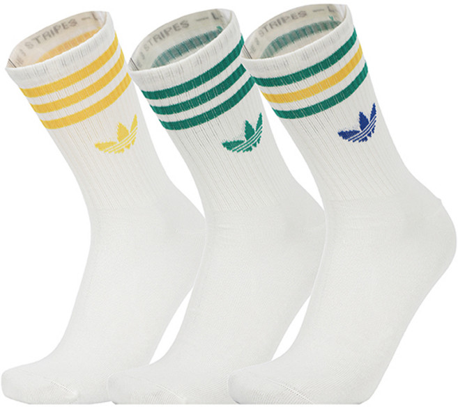 아디다스 오리지널 장양말 레깅스양말 스포츠양말 3-스트라이프 크루 삭스 3켤레 (3Pack)