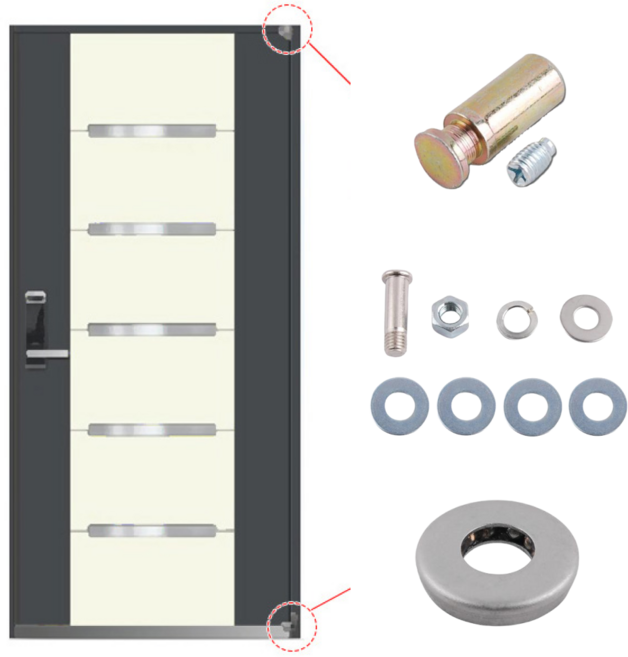 이주니 쳐진 현관문 방화문 수리 3종 세트, 1세트