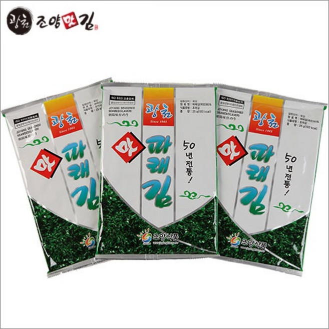 광천조양맛김 파래 전장김 30봉지 국내산 (본사 발송), 파래전장김20G×30봉지, 1개