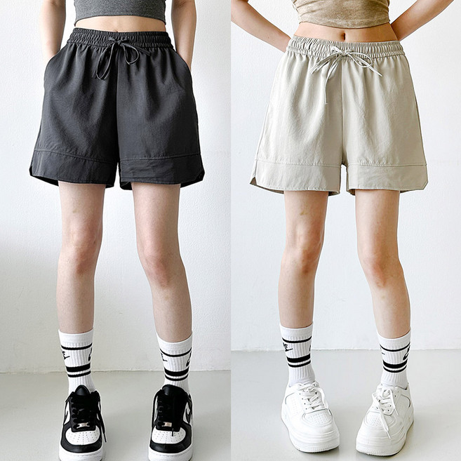 [가볍고편한] 이지 런닝 3부반바지 숏츠 허리밴딩 운동복 요가복 헬스복 데일리 베이직 캐주얼