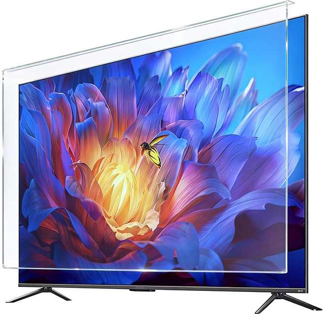 BaiLian 거치식TV보호기 파손방지 화면보호기 블루라이트 차단 시력보호 40~65인치 (TV필터), 1개, TV보호기 60인치(1355mm*780mm)