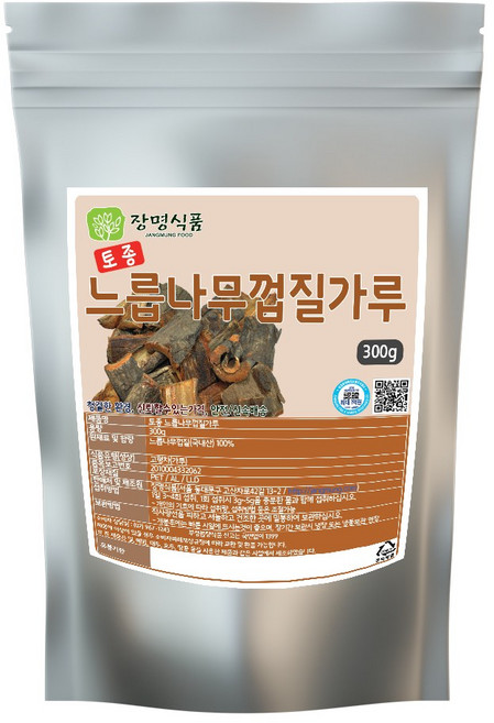 장명식품 토종 국내산 느릅나무 껍질가루, 1개, 300g