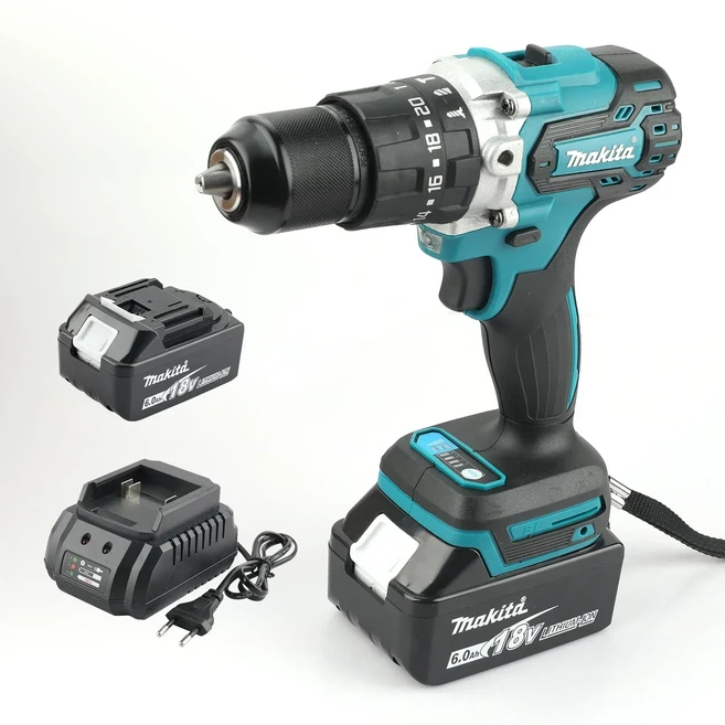Dewalt DCD796 13mm 브러시리스 임팩트 전기 드릴 다기능 무선 스크루 드라이버 충전식 20V 배터리 전동 공, 04 1battery 1charger us