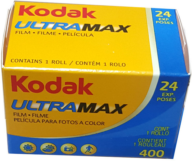총판/코닥필름 1개 울트라맥스 iso 400-24장 35mm칼라 고감도필름 야외 실내 어기서나, 울트라맥스24장
