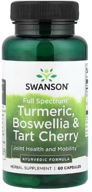 스완슨 터메릭 보스웰리아 & 타트 체리 캡슐, 60정, 4개