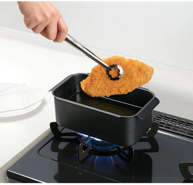 포코프릿 미니 튀김냄비 인덕션 캠핑 RB-2699, 1개, 블랙, 24cm