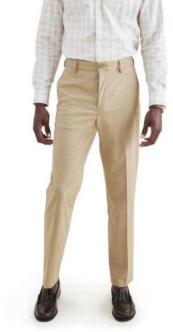 DOCKERS 남성용 시그니처 고 스트레이트 핏 카키 스마트 360 테크 팬츠 (레귤러 및 빅 & 톨) Harvest Gold