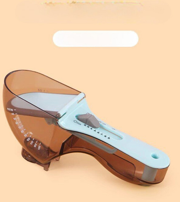 고양이 강아지 사료 계량스푼 전자저울 눈금 표시 반려동물 식기 계량용기, 1개, 다기능 눈금 숟가락 대형 15-70g