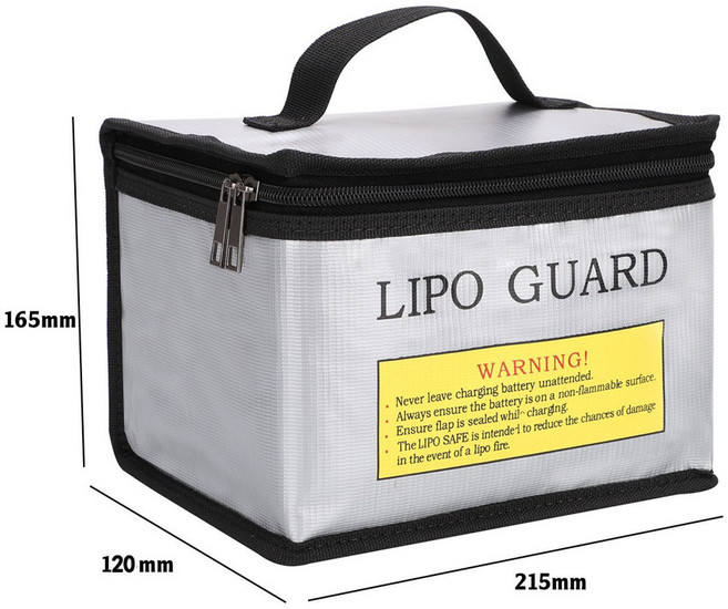 LIPO GUARD 防火收納袋，行動電源防爆安全收納箱, 1個, 大號防火防爆袋（箱）