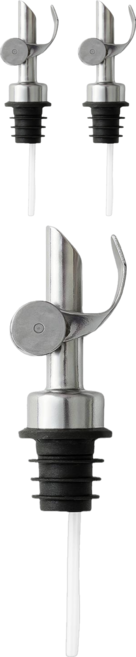 드립온 스테인리스 304 자동개폐 오일 푸어러, 3개, 실버