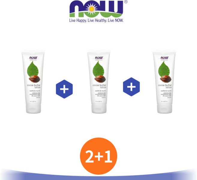 2+1 나우푸드 버터 코코아 로션 237ml 파라벤 프리