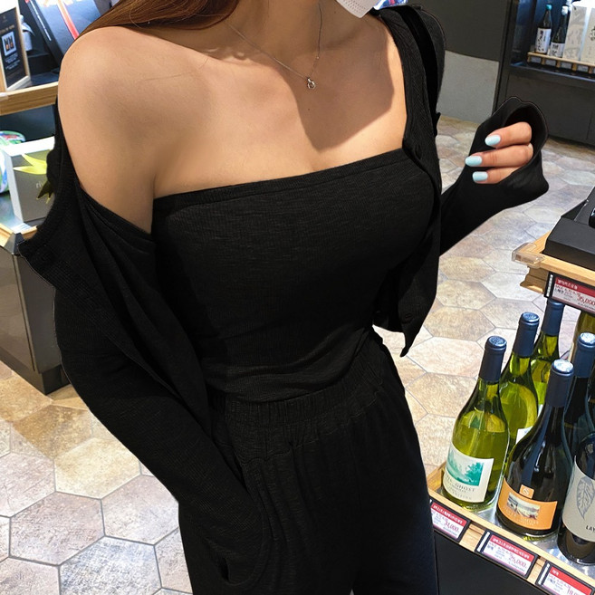 떳다그녀 릴슨 가디건 and 탑 and 팬츠 SET