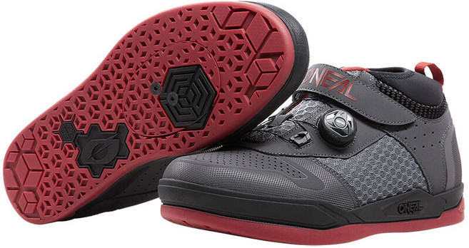 오닐 세션 봄여름가을 MTB 시마노클릿 평페달겸용 자전거신발, 41, 그레이레드